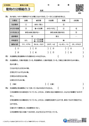 動物の分類総合.3(問題)