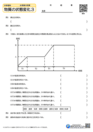 物質の状態変化.3（問題）