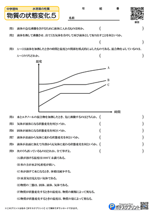 物質の状態変化.5（問題）