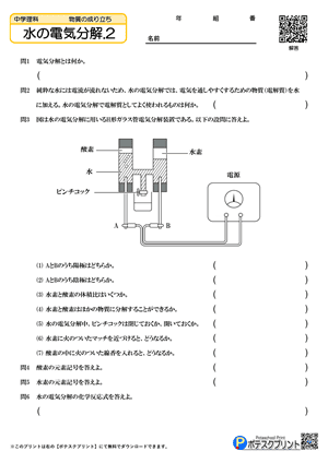 水の電気分解.2(問題)