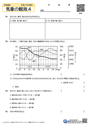 気象の観測.4(問題)